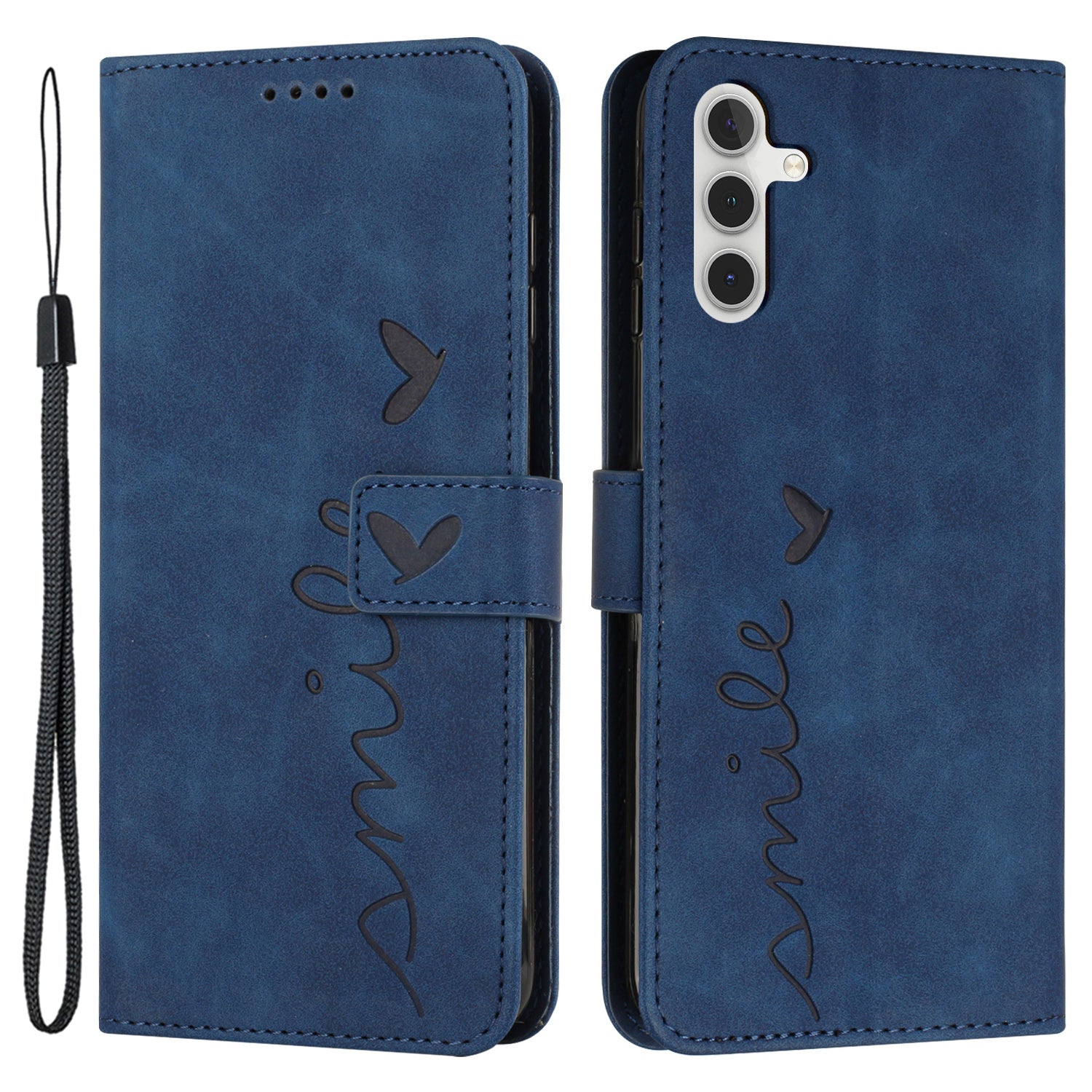 For Samsung Galaxy S23 FE Skin-touch PU Leather Imprinted Cover Flip Stand Wallet Phone Case with Strap For Samsung Galaxy S23 FE Skin-touch PU Leather Imprinted Cover Flip Stand Wallet Phone Case with Strap